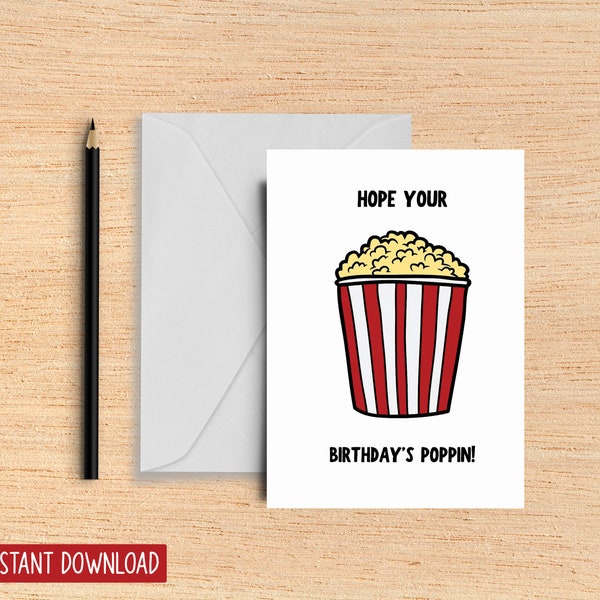 Funny Popcorn Puns Etsy