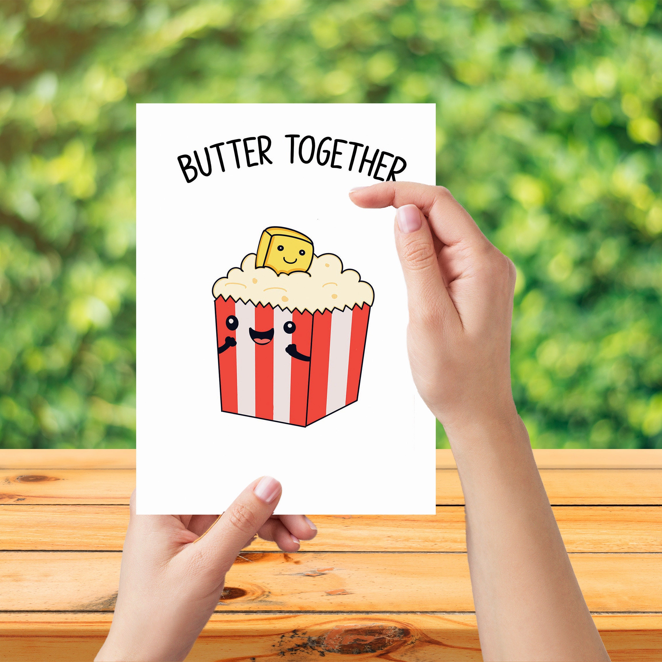 Popcorn Birthday Card Anniversary Card Wedding Gift Couple Card Better