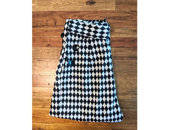 Vintage Ladies 1940's - 50's Harlequin 2 Pocket Pl
