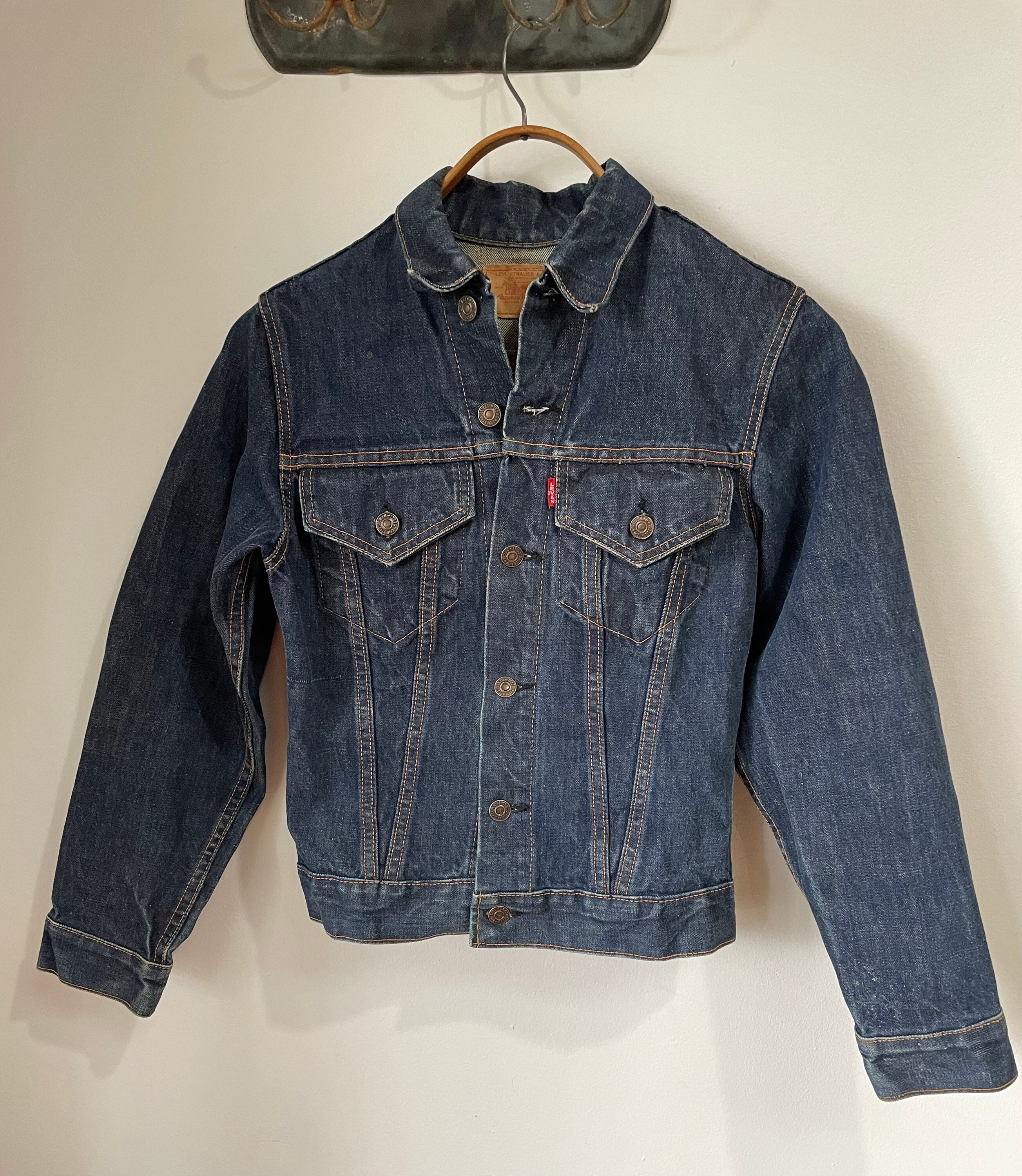 Vintage 60s Dark Wash Levis Big E Type 3 Trucker Jacket - Etsy Norway