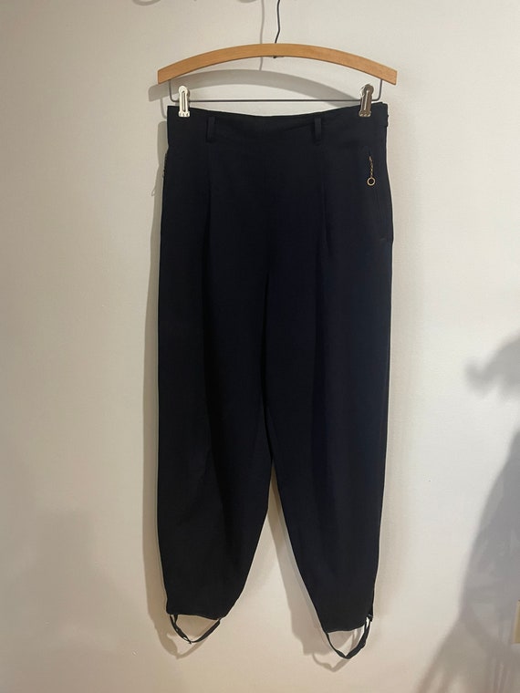 Vintage 40’s Navy blue gabardine ski pants - image 1