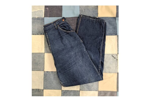 Vintage 1950's Ladies Side Zip High Rise Denim Jea