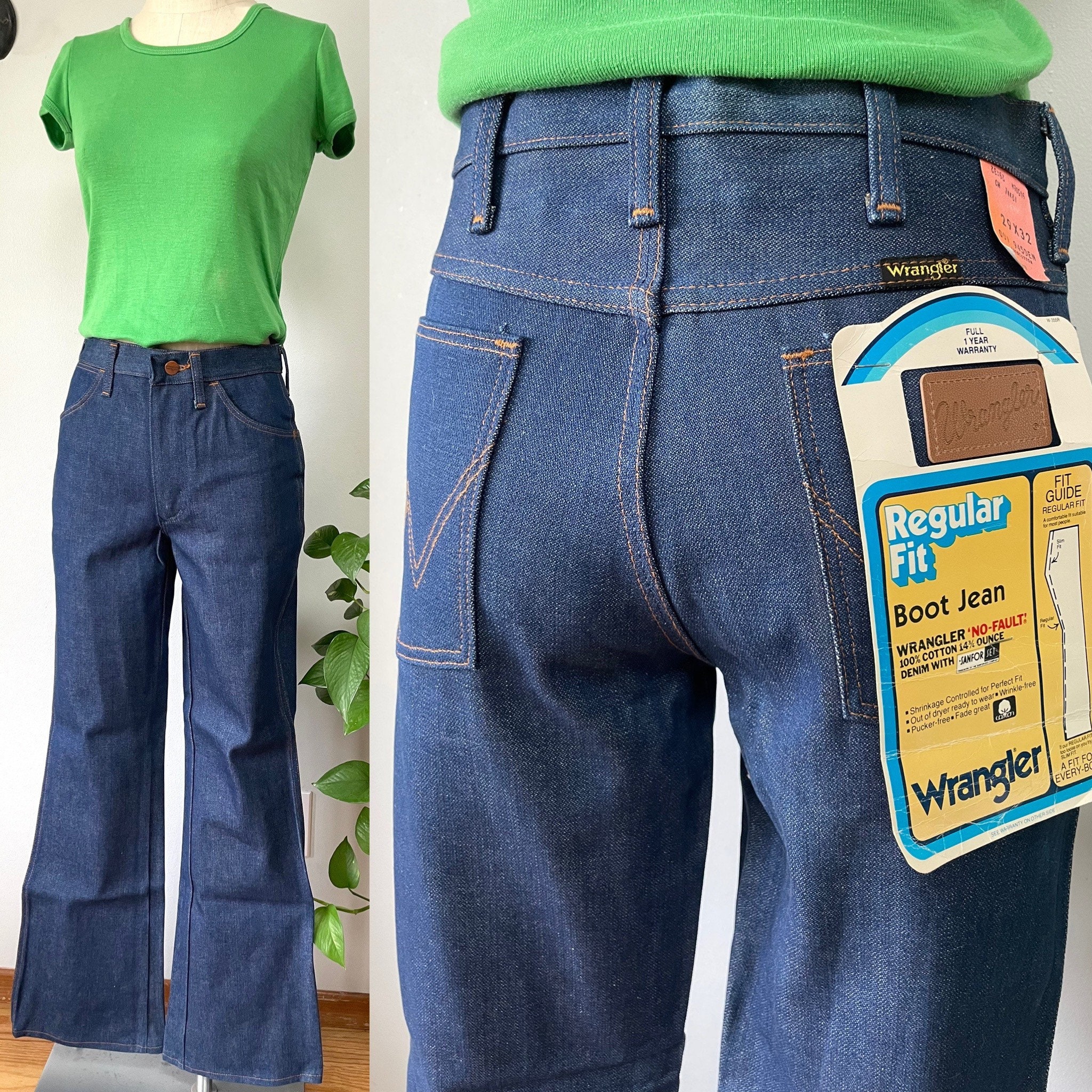 70s Wrangler Flares - Etsy