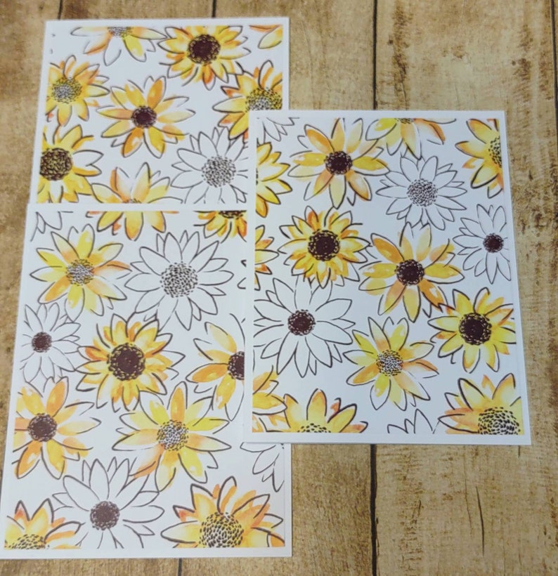 Set of 6 Simple Daisy Note Cards With Envelopes, Love Notes ...