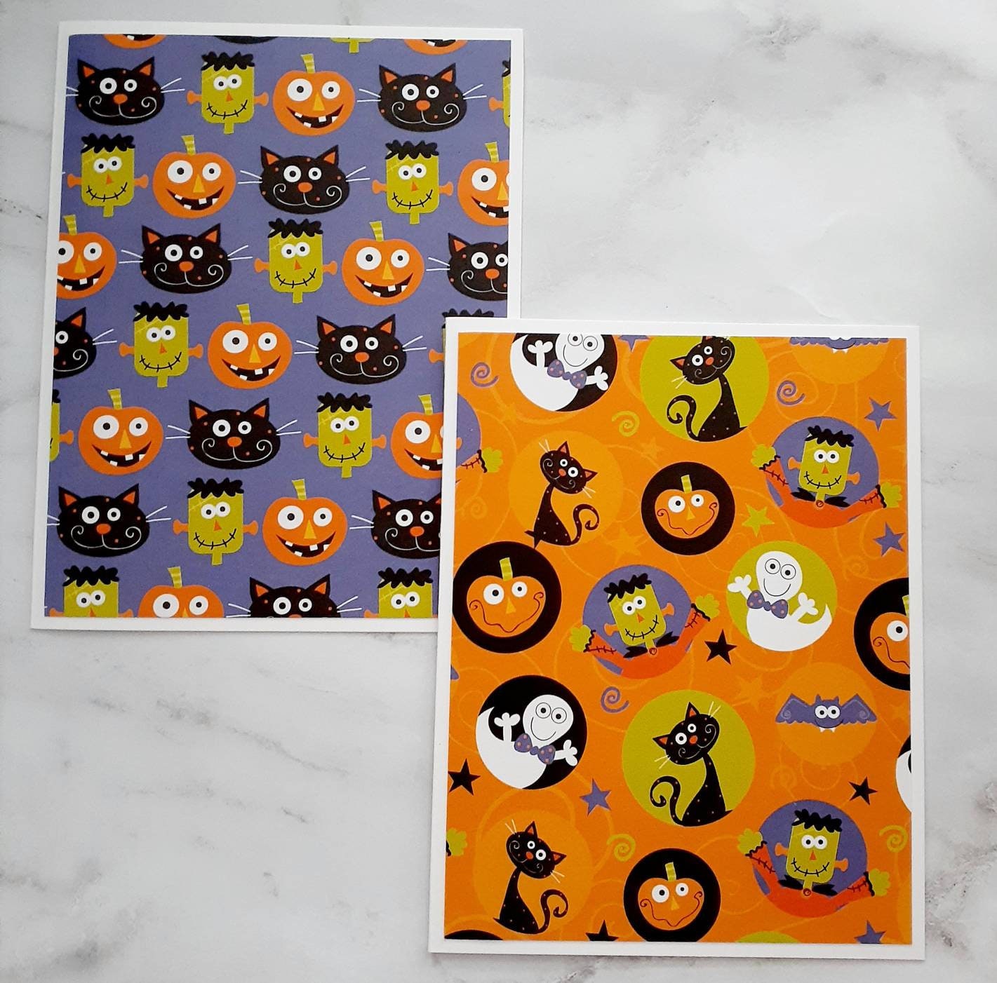 RED OCEAN 6 Pack Halloween Greeting Cards With Kraft