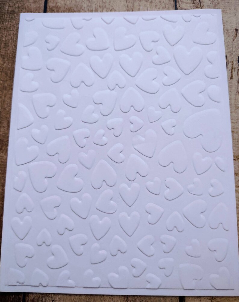 Set of 6 Embossed Hearts Note Cards With Envelopes Cards Love Cards ...