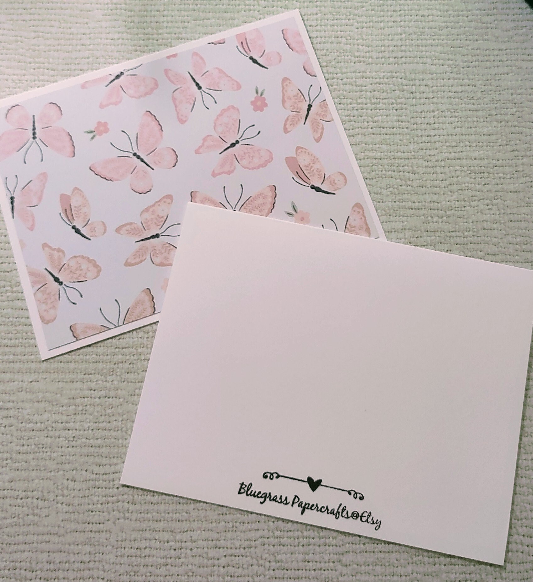 Colorful Pastel Butterfly Notecards With Envelopes, Set of 6 Assortment ...