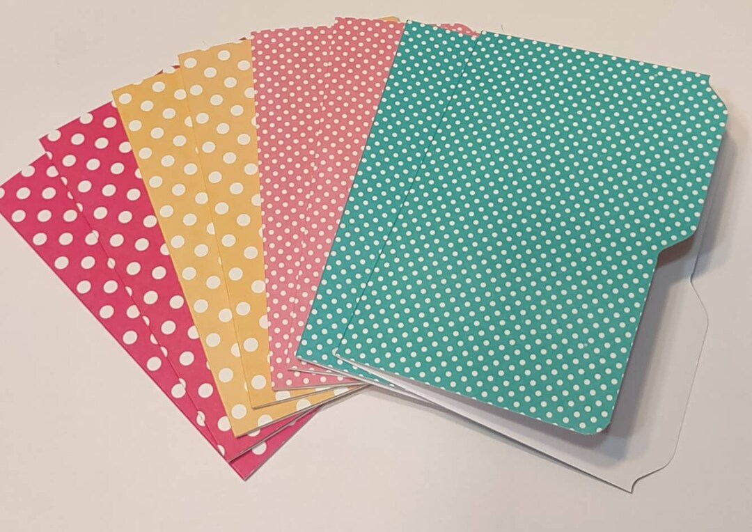 8 Handmade File Folders Ephemera Folders Small File Folders Etsy