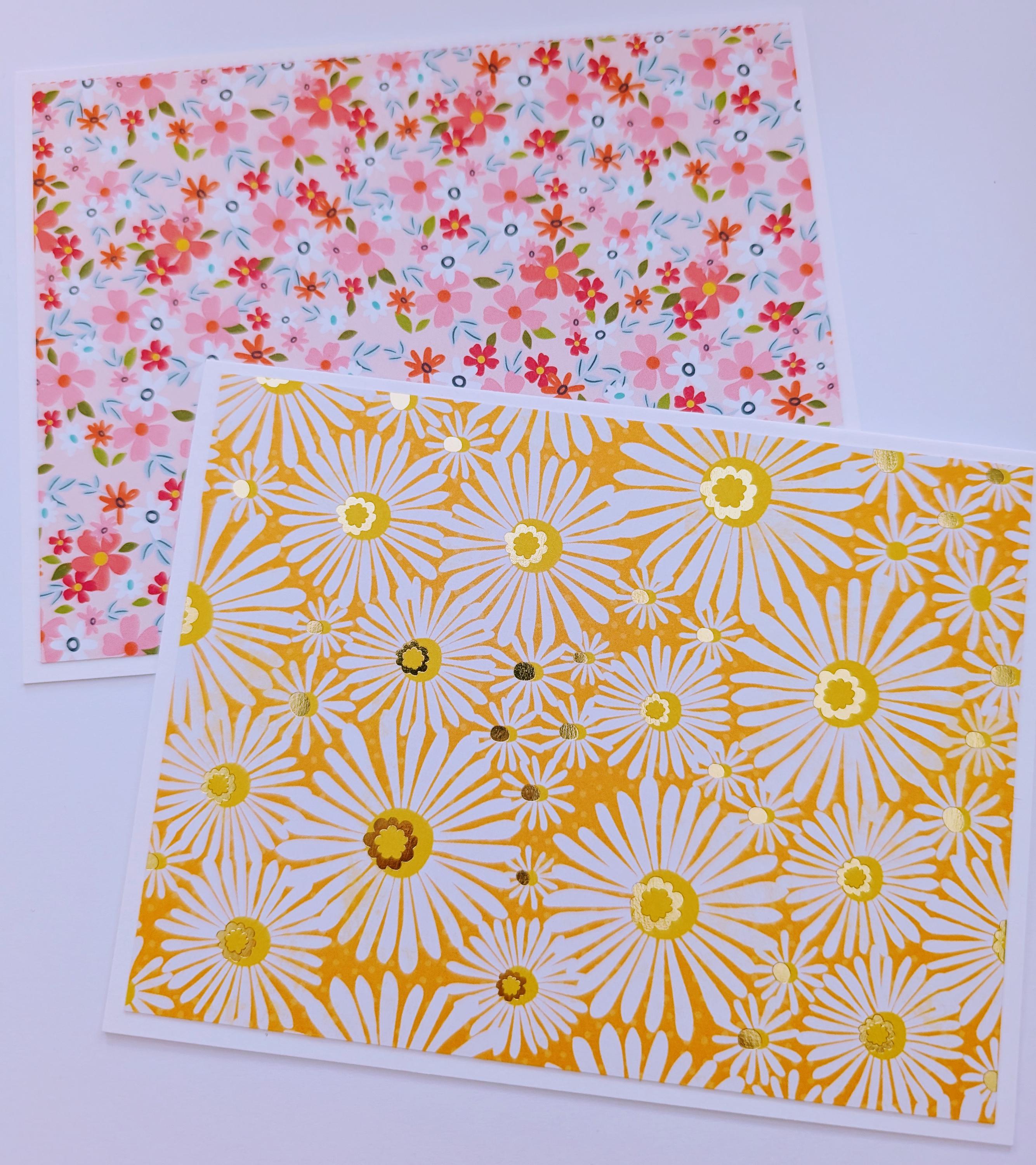Handmade Assortment Set of 6 Floral Note Cards With Envelopes, Love ...