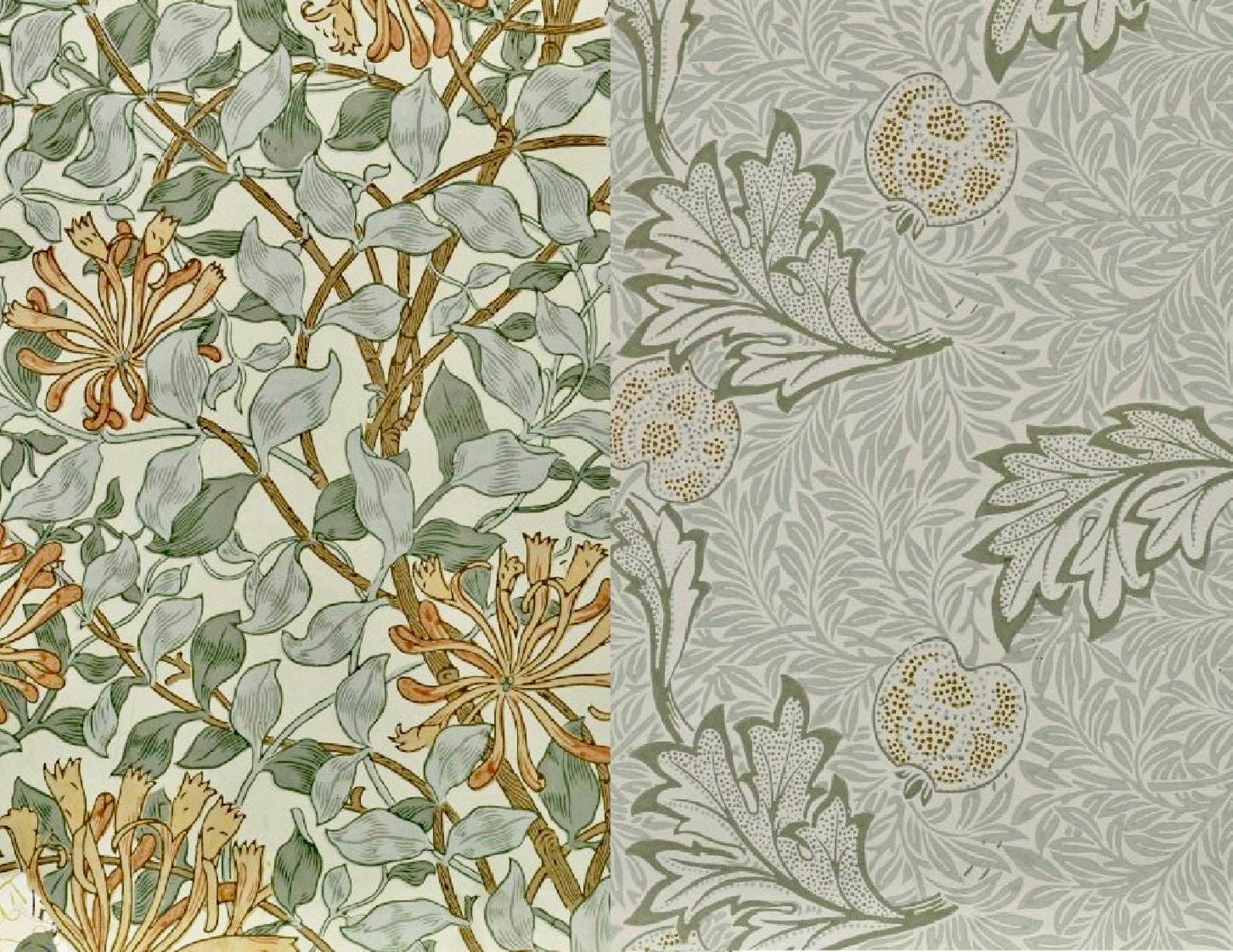 Vintage 1800s William Morris Wallpaper Collage Sample Sheets | Etsy