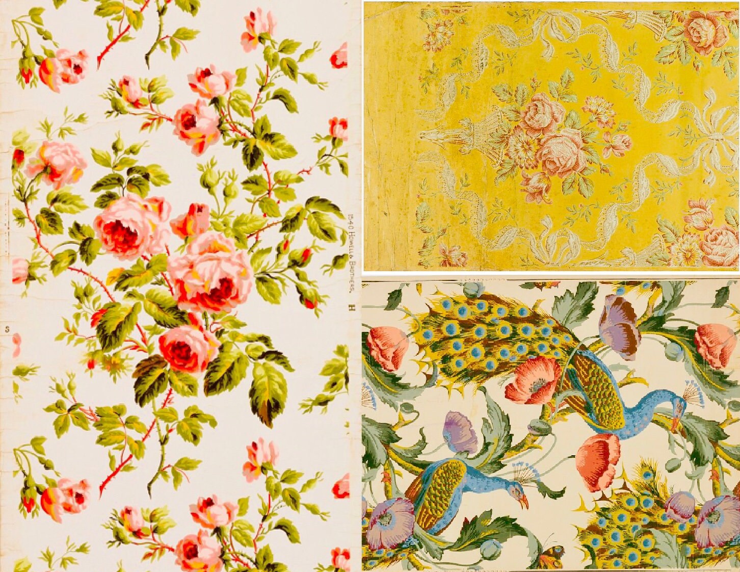 15 Vintage Antique Wallpaper Samples 5 Full Sheets for Junk Etsy