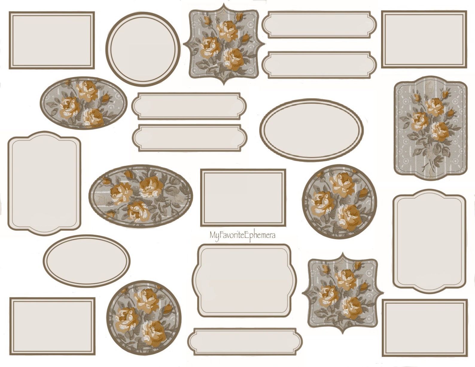 5 Pages, VINTAGE WALLPAPER LABELS - Etsy