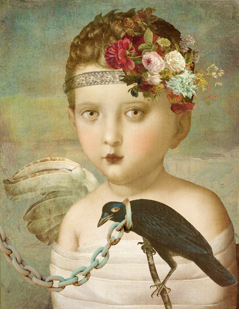 BROKEN WING Original Digital Art Etsy