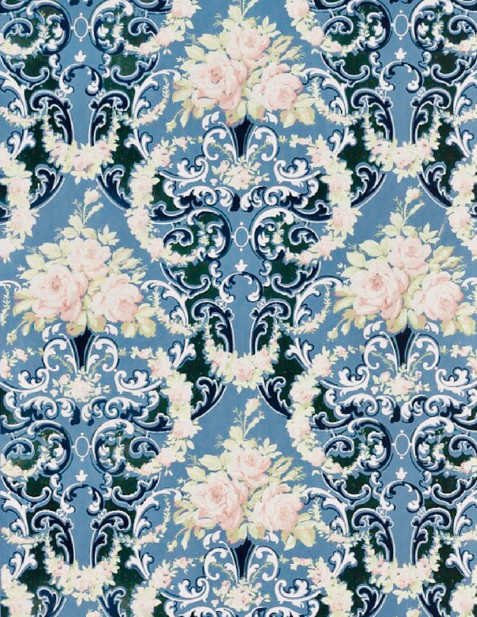 Victorian Era Vintage Antique Wallpaper 5 Full Sheets For Etsy