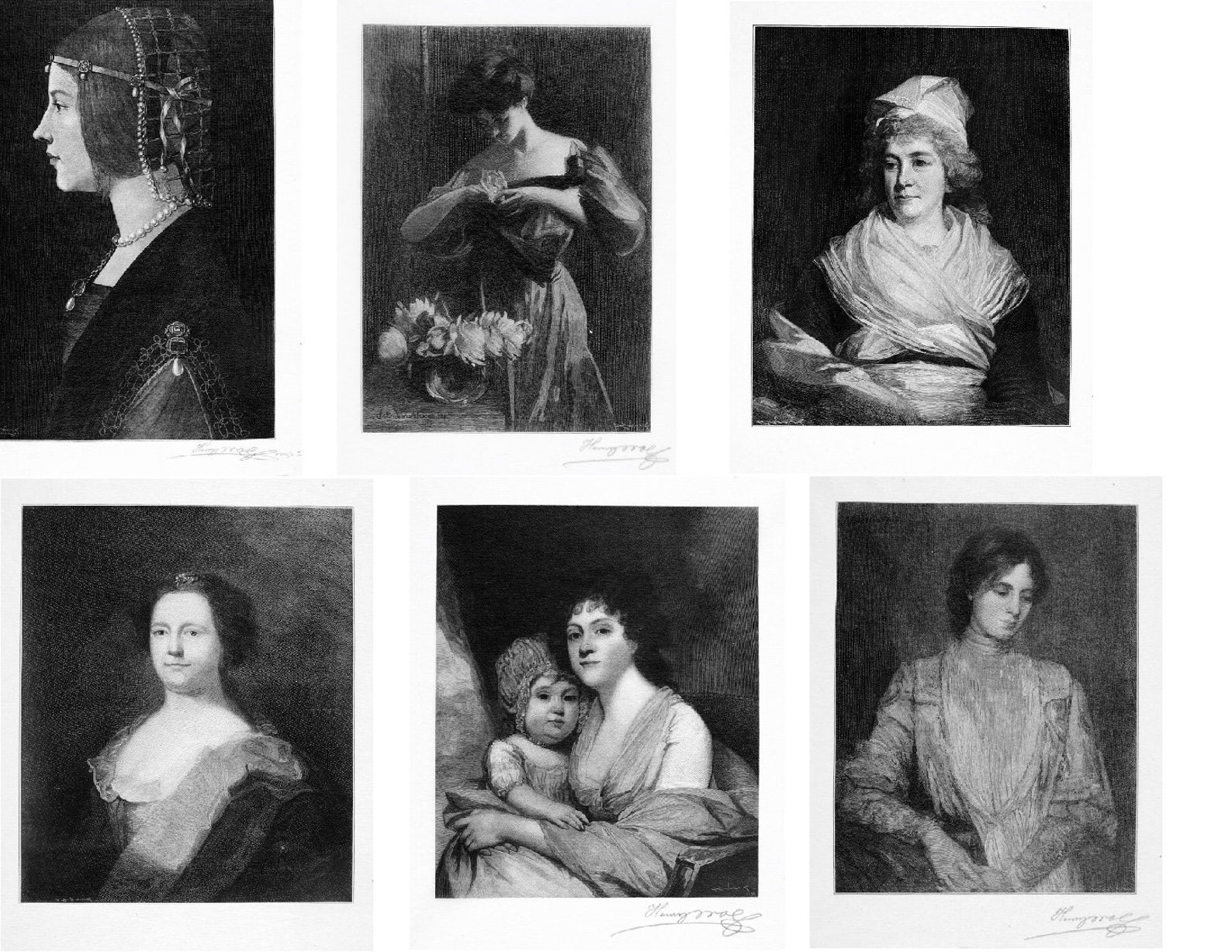 25 Vintage Antique Black and White Portraits of Women in 2 - Etsy