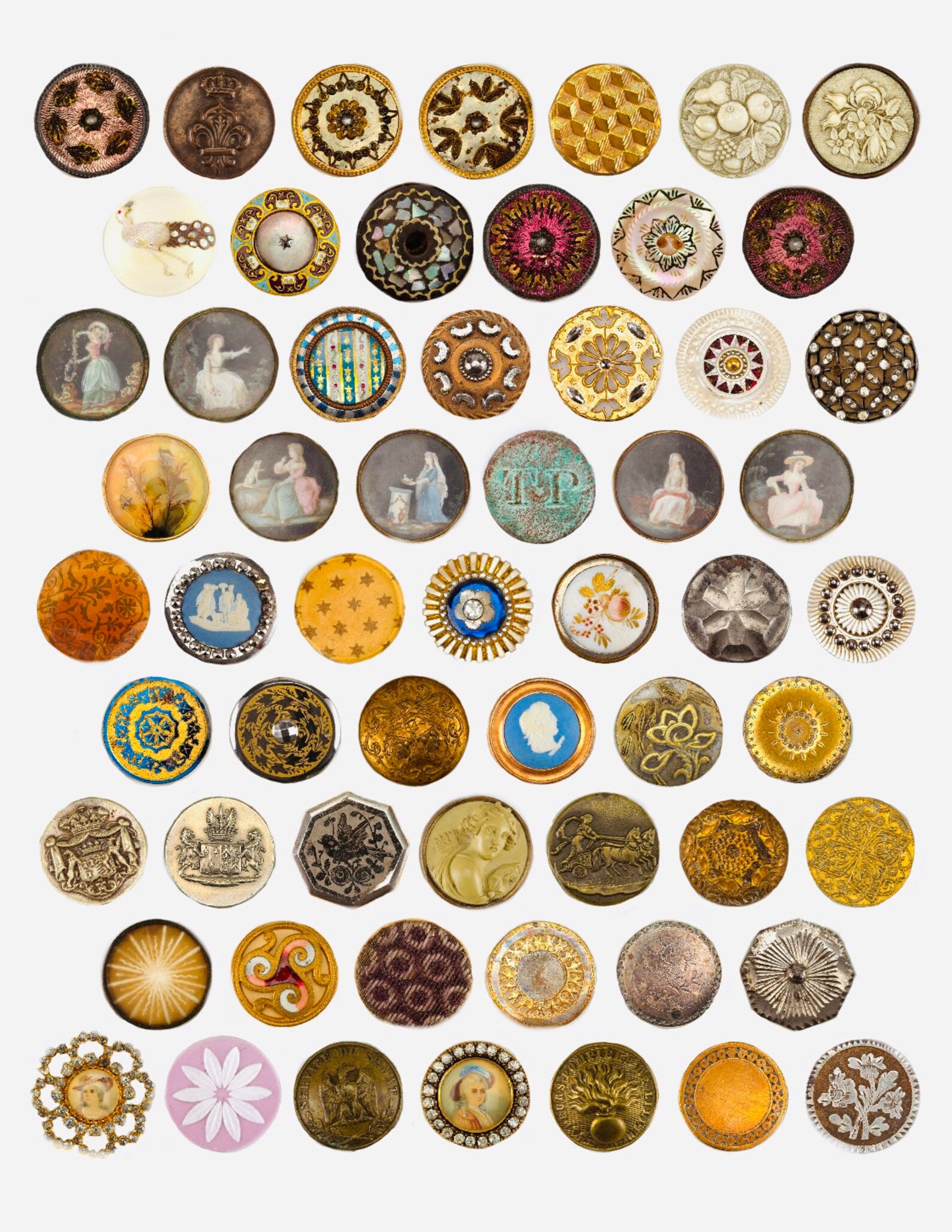 Antique Button Images DIGITAL DOWNLOAD Etsy