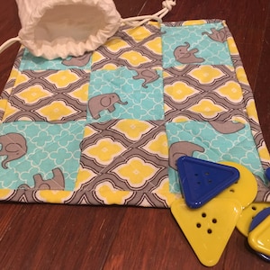 Tic Tac Toe Elephant Quilt Game