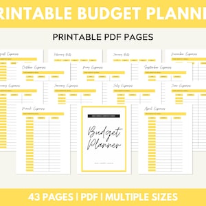 Finance Planner, Printable Financial Journal, Budget Planner Printable, Budget Planner Kit, Budget Binder, Budgeting Planner, Money Planning
