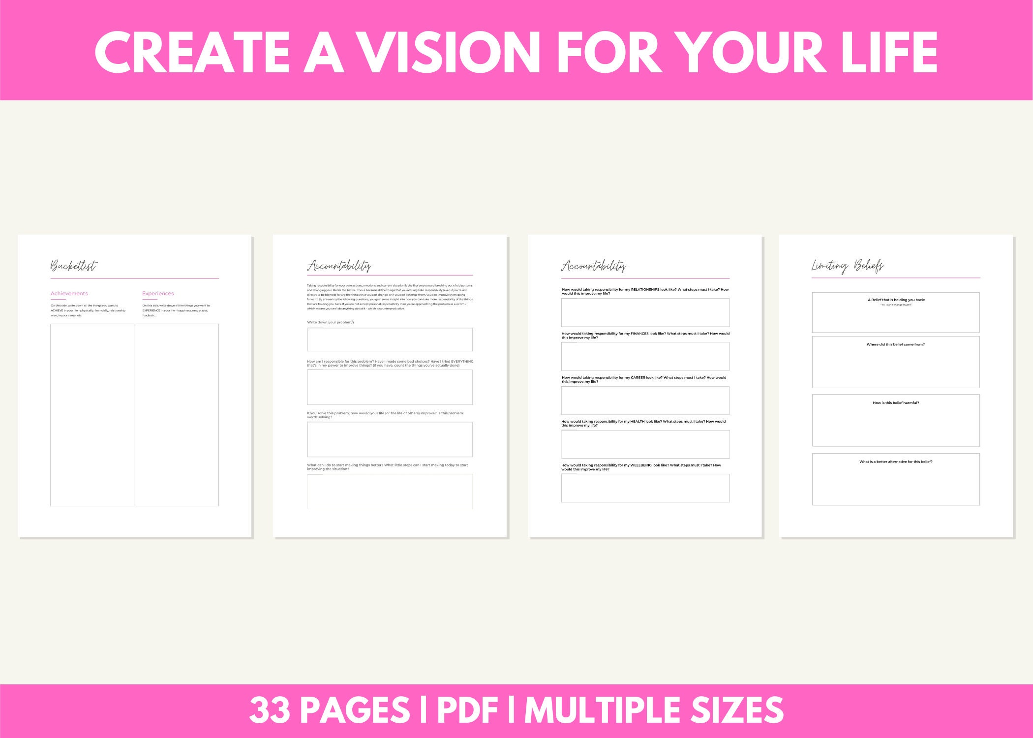 Ultimate Life Planner Life Planner Digital Ultimate Life - Etsy