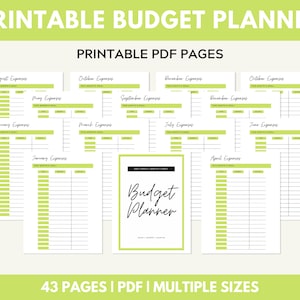 Finance Planner, Printable Financial Journal, Budget Planner Printable, Budget Planner Kit, Budget Binder, Budgeting Planner, Money Planning