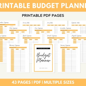 Finance Planner, Printable Financial Journal, Budget Planner Printable, Budget Planner Kit, Budget Binder, Budgeting Planner, Money Planning