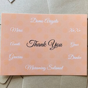 Dank u groet briefkaart