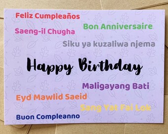 Happy Birthday Greeting Postcard