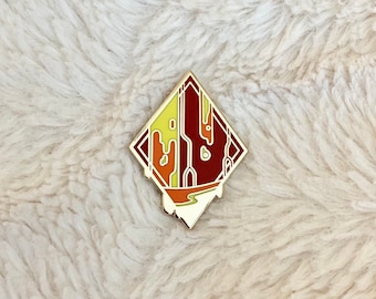 Fire Scenic Pin - Hard Enamel Pin