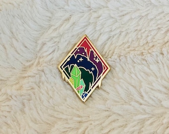 Cave Dwelling Scenic Pin - Hard Enamel Pin