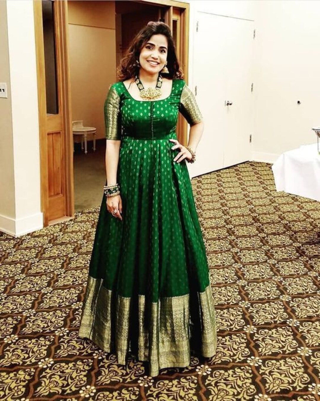 banarsi long frock