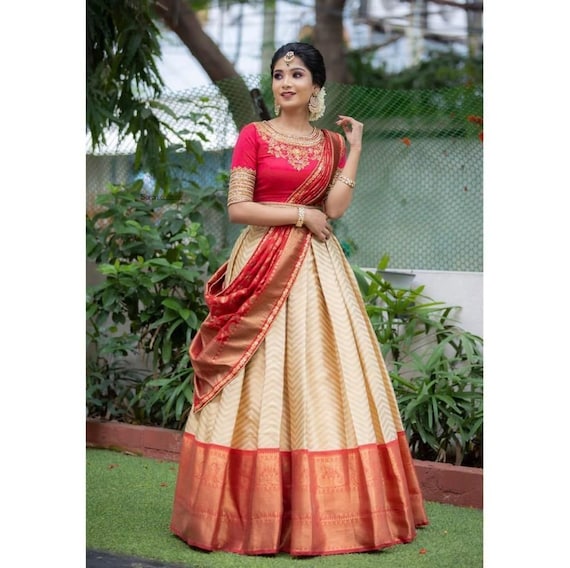 Kanjivaram top lehenga choli
