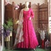 zari embroidery work gown, embroidery cut work border dupatta,Indian handmade georgette anarkali full length designer gown with duptaa 