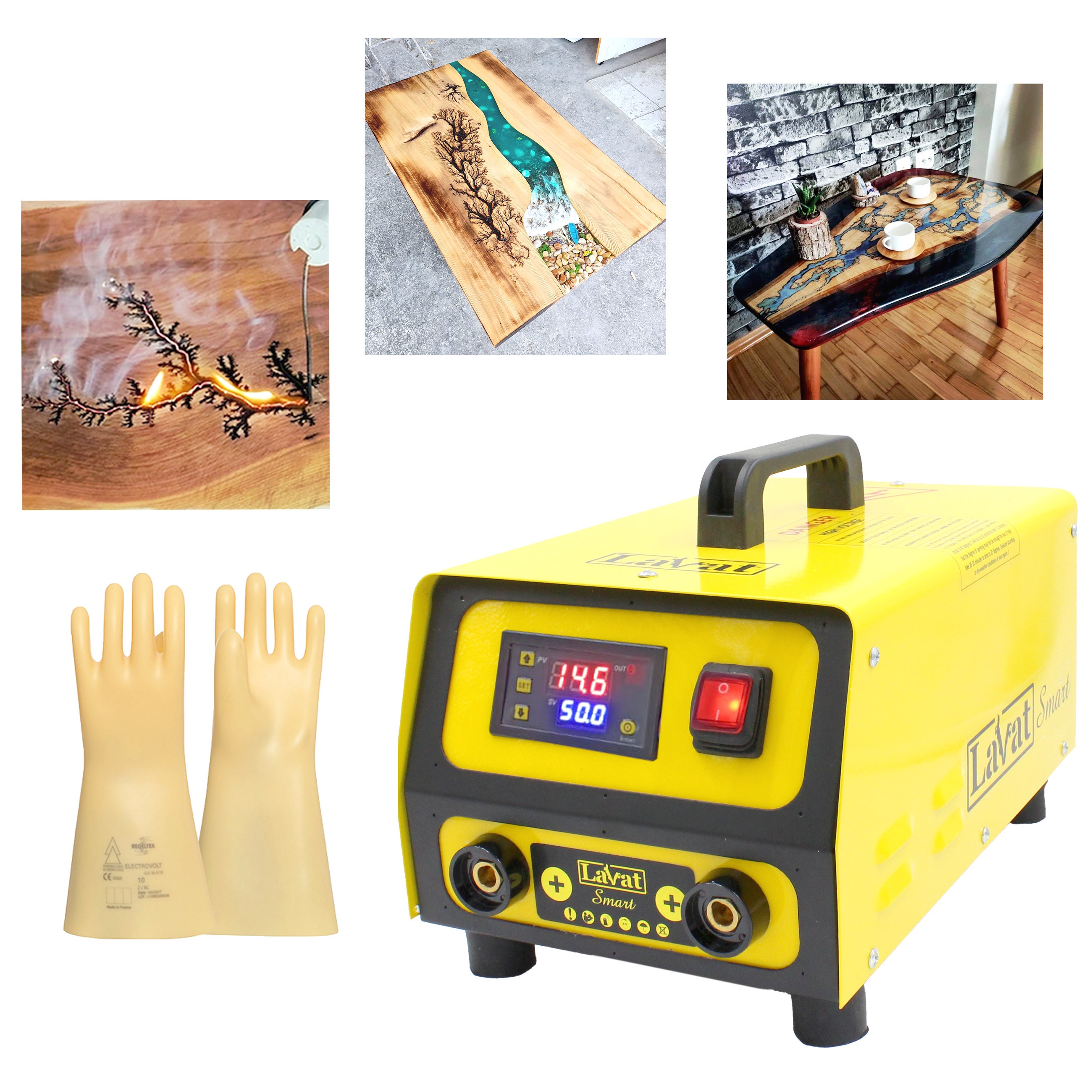 Lichtenberg Machine Kit, Fractal Wood Burning Machine Set : : Toys