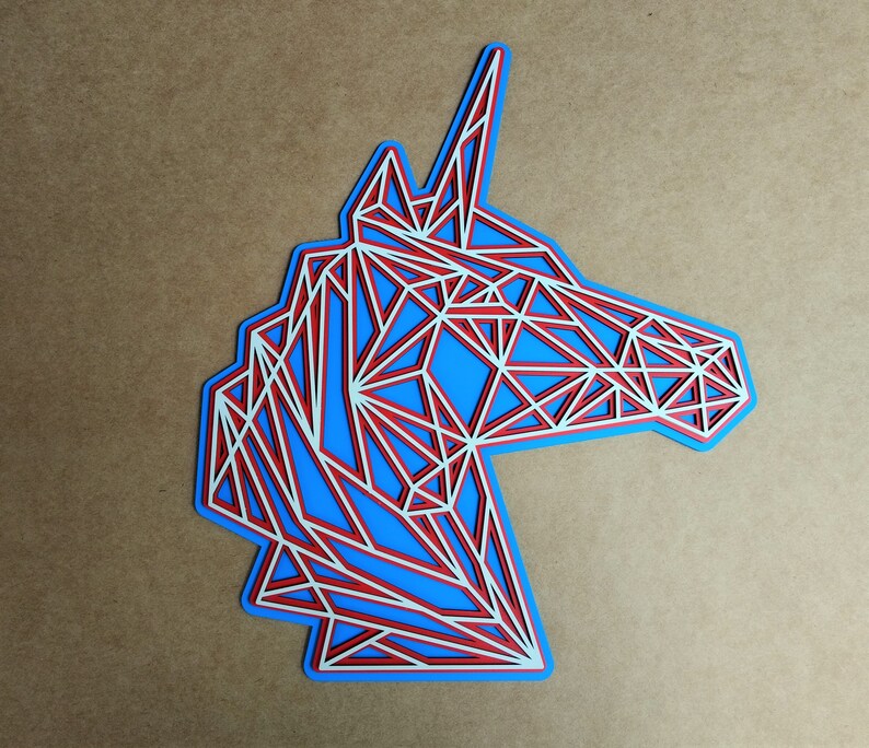 Download Dxf Multilayer Unicorn Plaque Digital File For Lasercut Cnc Router Layered Vector Template Svg 3d Mandala Cdr Ai Eps Home Hobby Woodworking Carpentry Startfi Io