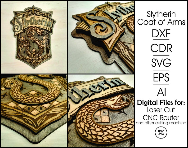 Download Multilayer Coat of Arms Ravenclaw Digital file Lasercut ...