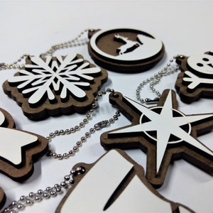 Weihnachtsschmuck Laser Cut Dateien, CNC Fräser Vorlage (Digitaler Download)