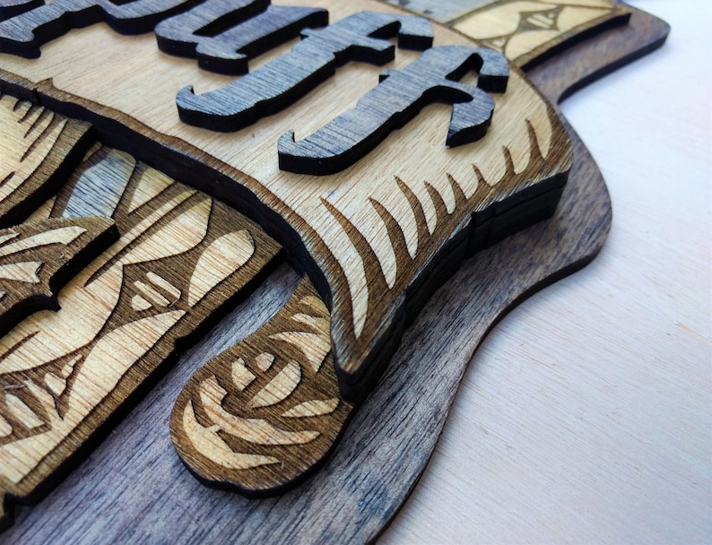 Download Multilayer Coat of Arms Hufflepuff Digital file Lasercut ...