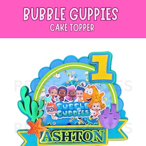 Custom Cake Topper - Guppies Cake Topper- Party Decorations - Guppies Themed Birthday Party