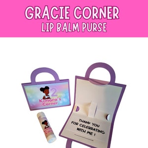 Custom Lip Balm Purse- Girl Party Favors / Custom Birthday Party Favors / Lip Balm Party Favors- Chapstick Party Favors- Custom Chapsticks