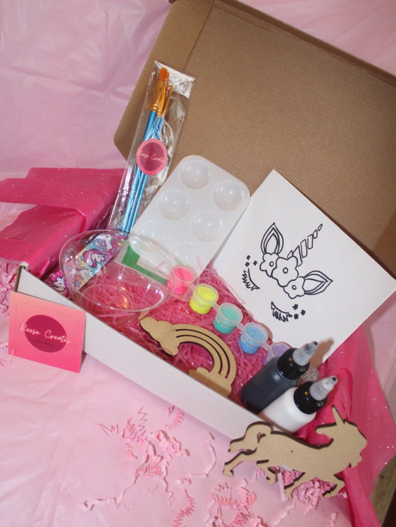 Unicorn Paint Party Kit Paint Kits Unicorn Paint Party Etsy