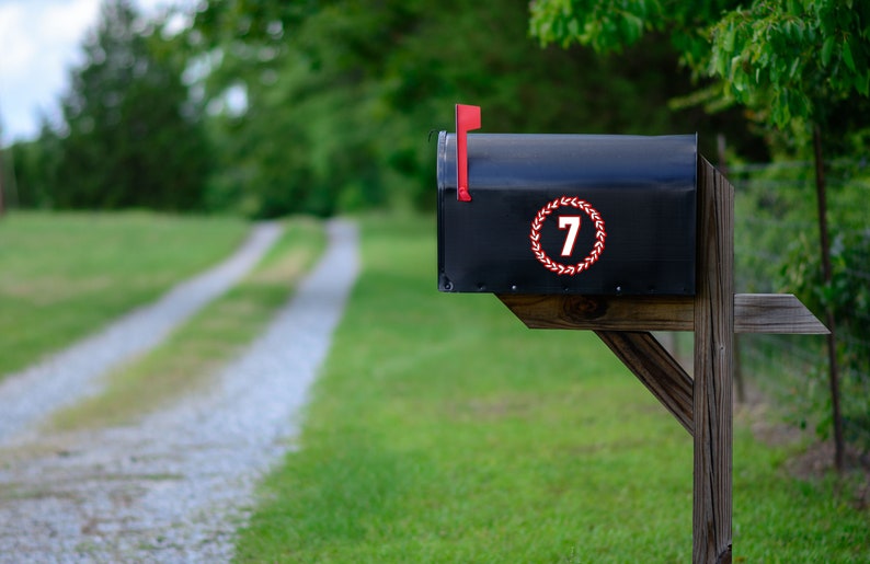 Set Of 3 Mailbox Numbers House Numbers Mailbox Decal Address Number Modern Mailbox Custom Mailbox Number Stickers Vinyl Mailbox Decal Home Living Mailboxes