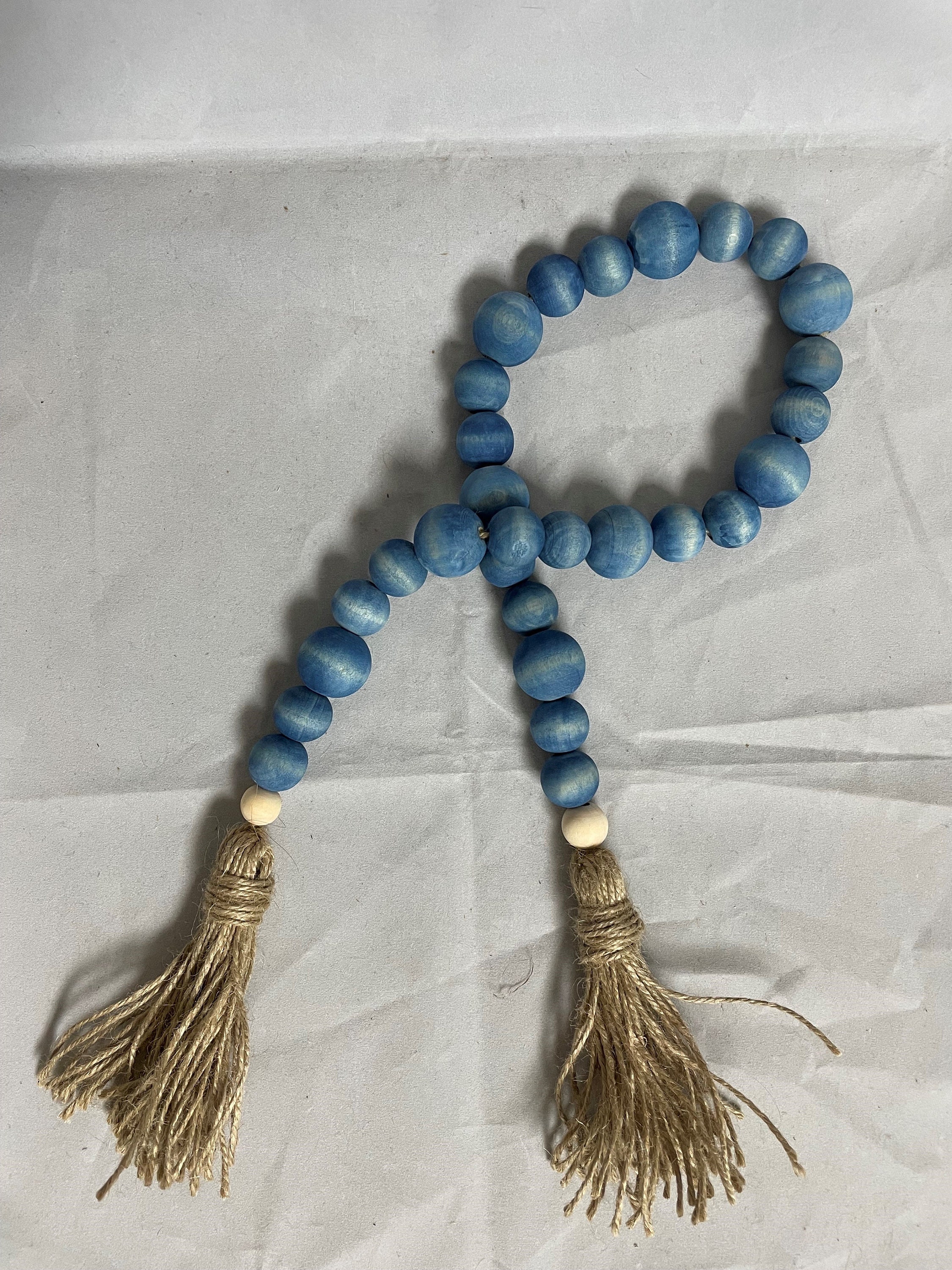 Guirnalda de cuentas de madera / Guirnalda de cuentas teñidas | Etsy