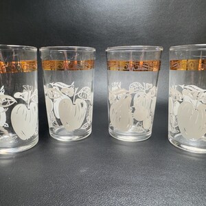 Vintage Fruity Juice Glasses