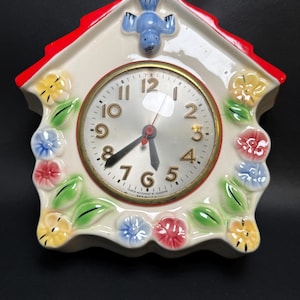 Vintage Blue Bird Wall Clock