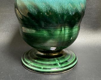 Vintage Hull USA Pottery F34 Mid-Century Modern Pedestal Planter