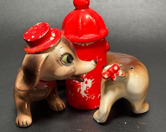 Hi Friends Dog Salt & Pepper Set