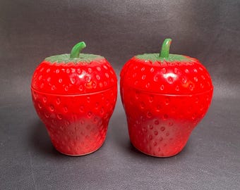 Vintage Hazel Atlas Strawberry Jelly Jar (1)