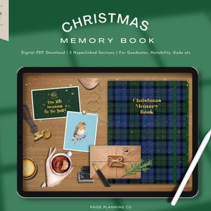 Christmas Memory Book | Christmas Digital Stickers | Christmas Planner | Christmas Journal | Christmas Scrapbook | Christmas Photo Album