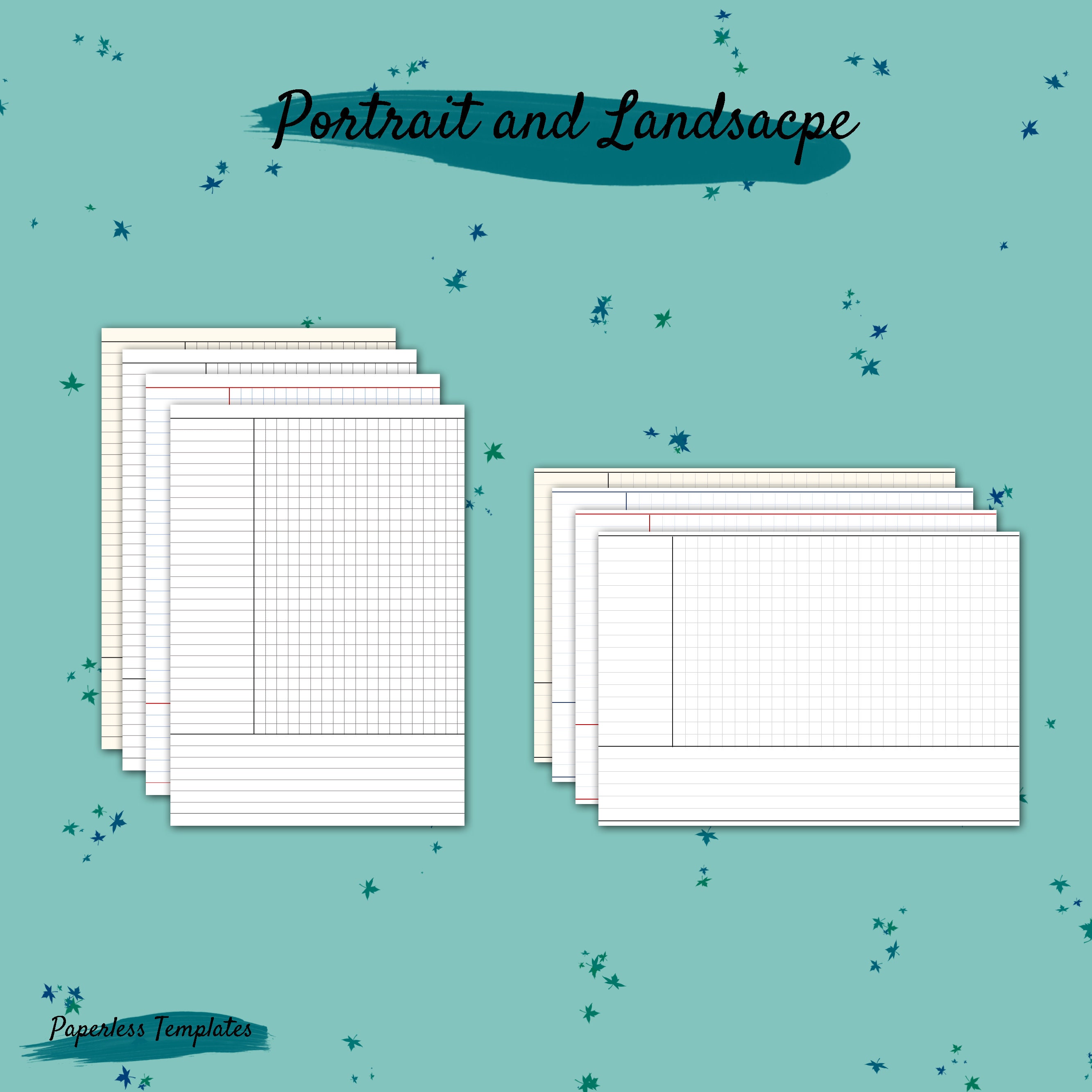 Cornell Grid Templates Noteshelf 2 Goodnotes and Notability Etsy