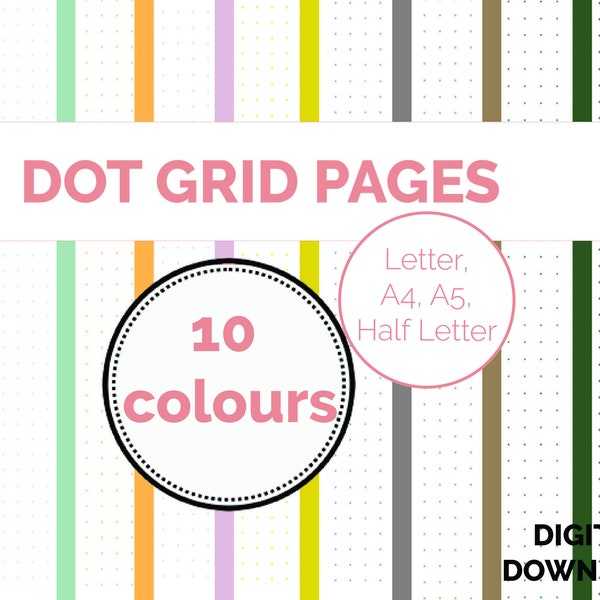 Printable Letter Size Dot Grid Etsy Printable Letter Size Dot Grid Etsy